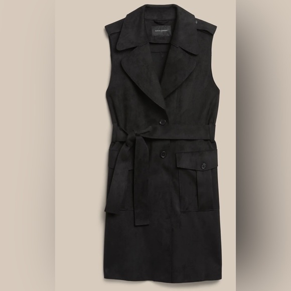 Black faux suede women’s vest!!! - Picture 2 of 10